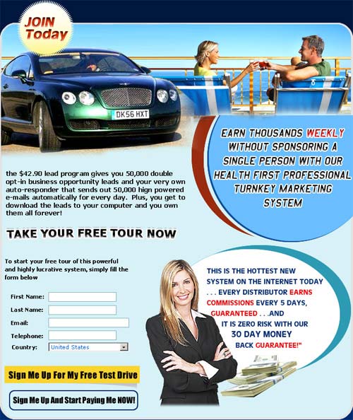 Splash Page and Landing Page Design
