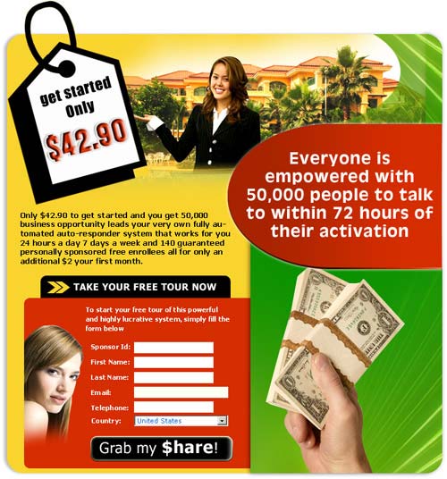 Example of Splash Page for Digital Design