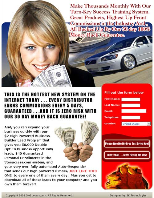 Flash Splash Page Templates