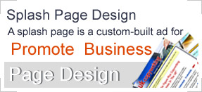 Splash Page Design include Splash Pages we have done for our clients